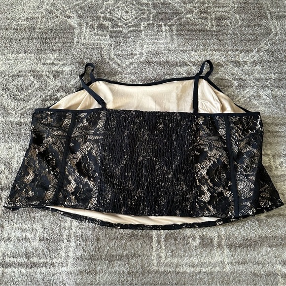 NWT Torrid Lace Corset Crop Top Deep Black Mesh - Picture 9 of 9